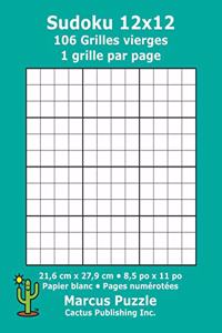 Sudoku 12x12 - 106 Grilles vierges