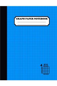 Graph Paper Notebook. Quad Ruled-4 Squares Per Inch