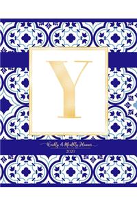 Weekly & Monthly Planner 2020 Y