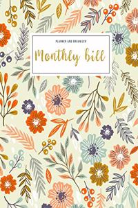 Monthly Bill Planner and Organizer