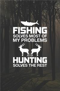 Fishing Solves Most Of My Problems Hunting Solves The Rest