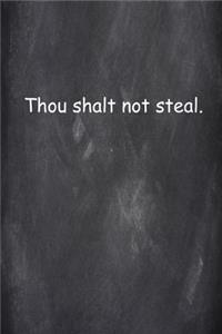 2020 Weekly Planner Religious 7th Commandment Chalkboard Style