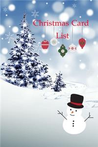 Christmas card list