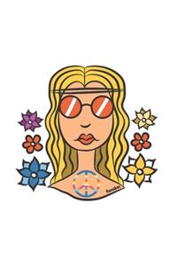 Hippie Woman Notebook