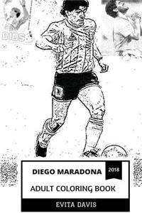 Diego Maradona Adult Coloring Book