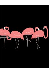 Dot Grid Flamingo Journal