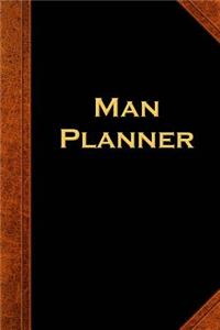 2019 Daily Planner For Men Man Planner Vintage Style