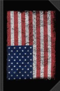 Distressed Us Flag Journal Notebook
