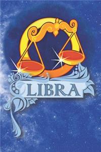 Libra Zodiac Sign Horoscope Notebook Journal for Writing in