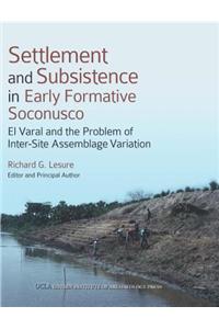 Settlement and Subsistence in Early Formative Soconusco