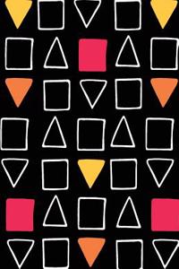Journal Notebook Geometric Fun Red