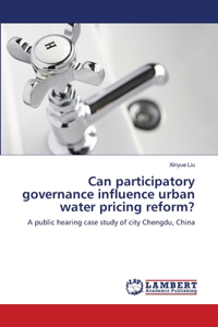 Can participatory governance influence urban water pricing reform?