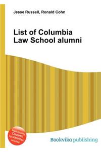 List of Columbia Law School Alumni