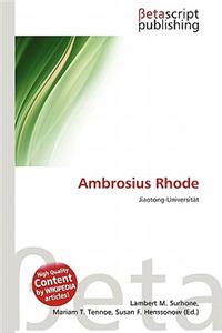 Ambrosius Rhode
