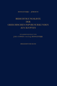 Berichtigungsliste Der Griechischen Papyrusurkunden Aus Ägypten