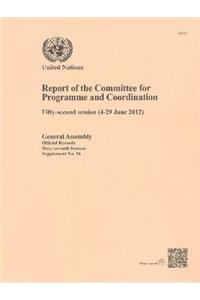 Report of the Committee for Programme and Coordination