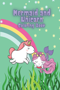 Mermaid and Unicorn Coloring Book