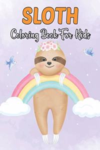 Sloth Coloring Book For Kids