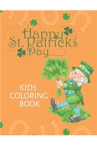 Happy St. Patricks Day Kids Coloring Book