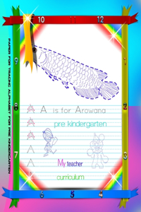 Paper for Tracing Alphabet for Pre Kindergarten