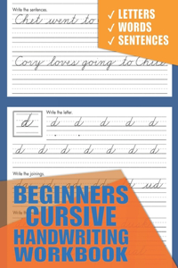 Beginners Cursive Handwriting Workbook