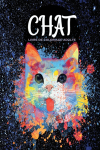 chat livre de coloriage adulte