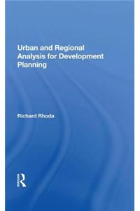 Urban And Regional Analysis For Development Planning