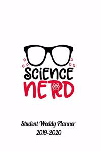 Science Nerd Student Weekly Planner 2019-2020