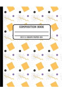Composition Book Graph Paper 4x4