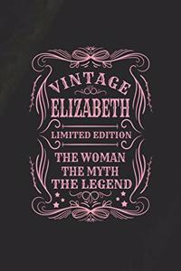 Vintage Elizabeth Limited Edition the Woman the Myth the Legend
