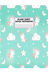 Blank Sheet Music Notebook