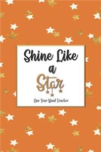 Shine Like a Star One Year Mood Tracker