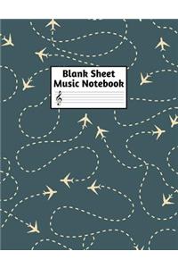 Blank Sheet Music Notebook
