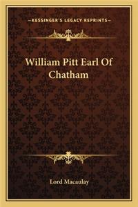 William Pitt Earl of Chatham