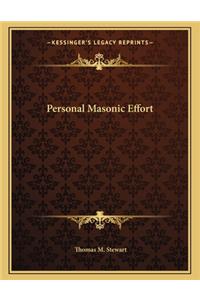 Personal Masonic Effort