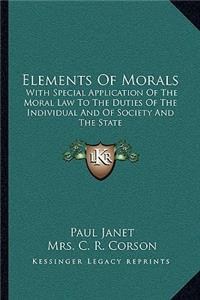 Elements of Morals