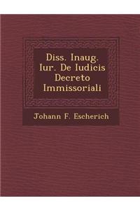 Diss. Inaug. Iur. de Iudicis Decreto Immissoriali