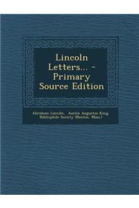Lincoln Letters...