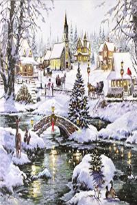 Village Lights Deluxe Boxed Holiday Cards