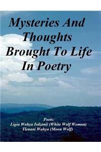 Mysteries And Thought Brought To Life In Poetry