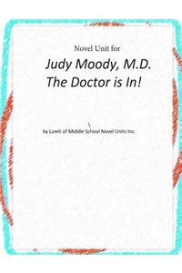 Novel Unit for Judy Moody M.D. The Doctor is In!