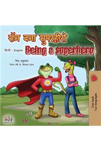 Being a Superhero (Hindi English Bilingual Book)