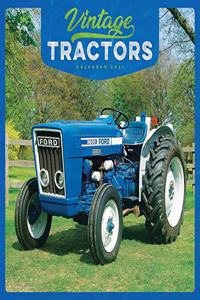 VINTAGE TRACTORS SQUARE WALL CALENDAR 20