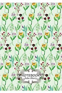 Notebook Mini Flowers Pattern