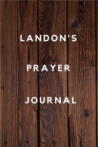 Landon's Prayer Journal