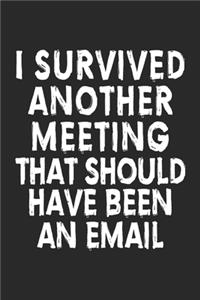 I Survived Another Meeting that Should Have Been an Email notebook / 6x9