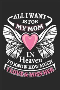 All want is for my mom in heaven to know how much i love & miss her