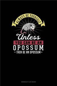 Always Be Yourself Unless You Can Be An Opossum Then Be An Opossum