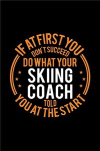If At First You Don't Succeed Do What Your Skiing Coach Told You At The Start