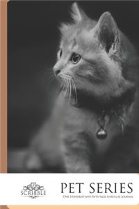 One Hundred and Fifty page lined Cat Journal